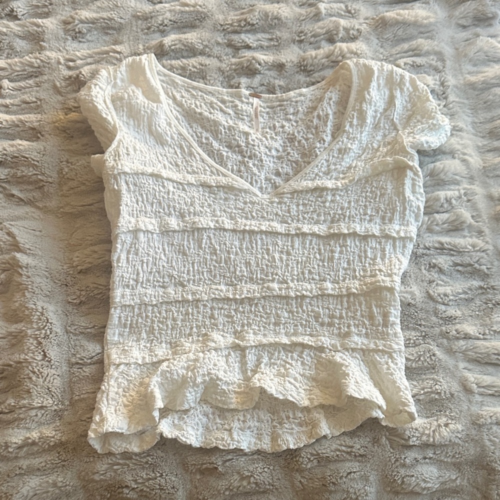 Free People Dainty V Neck Women's Top